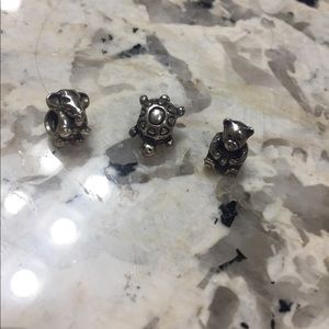 Authentic Pandora Charms 🐘🐢🐻 BUNDLE